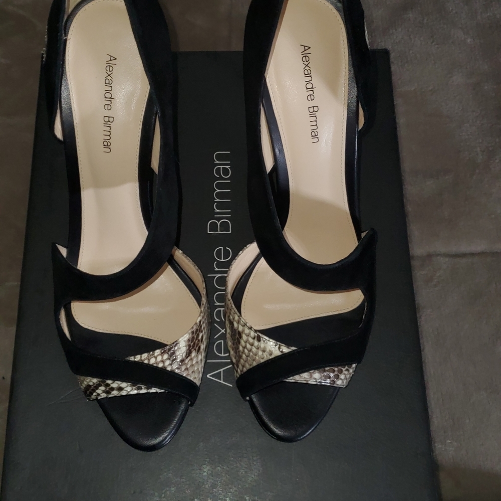 Alexandre Birman snakeskin heels